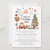 Invitation Friends Hallothanksmas Party | Cozy Holiday (Devant)