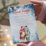 Invitation Friends I Cadeau Secret Père Noël Winter Christmas<br><div class="desc">Invitations vos proches à une fête festive avec notre invitation de Noël de Two Friends and Gift Secret Père Noël! Dotée d'une adorable illustration de deux amis échangeant joyeusement des cadeaux, cette invitation reflète parfaitement l'esprit d'amitié et la joie de donner pendant la période des fêtes. Caractéristiques 🎄 : Design...</div>