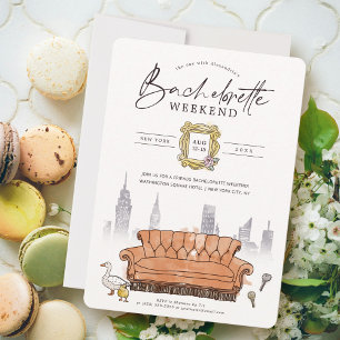 Invitation FRIENDS™ Week-end de fête d'enterrement de vie