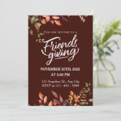 Invitation Friendsgiving (Debout devant)
