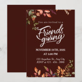 Invitation Friendsgiving (Devant / Derrière)