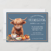 Invitation Friendsgiving à la vache des Highlands  (Devant)