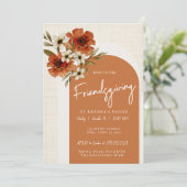 Invitation Friendsgiving Action de grâce Arches d' (Debout devant)