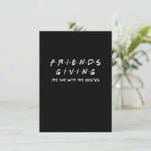 Invitation Friendsgiving Celui avec les meilleures amies, Tha (Debout devant)