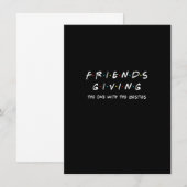 Invitation Friendsgiving Celui Avec Les Meilleurs Amis Amis T (Devant / Derrière)