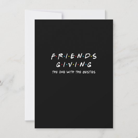 Invitation Friendsgiving Celui Avec Les Meilleurs Amis Amis T (Devant)