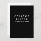 Invitation Friendsgiving Celui avec les meilleurs amis, Frien (Devant / Derrière)