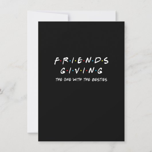 Invitation Friendsgiving Celui avec les meilleurs amis, Frien (Devant)