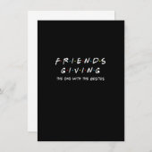 Invitation Friendsgiving Celui Avec Les Meilleurs Amis Tha (Devant / Derrière)