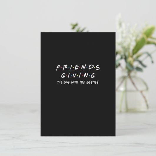 Invitation Friendsgiving Celui Avec Les Meilleurs Amis Tha (Debout devant)