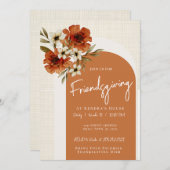 Invitation Friendsgiving d'Automne Arches (Devant / Derrière)