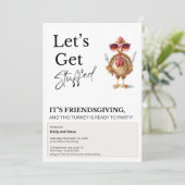 Invitation Friendsgiving drôle  (Debout devant)