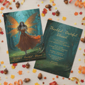 Invitation Friendsgiving Enchanted Autumn Fairy Party