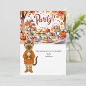 Invitation Friendsgiving Flannel up & pop the bubbly! (Debout devant)