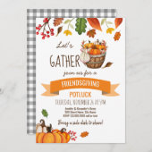 Invitation Friendsgiving Potluck (Devant / Derrière)