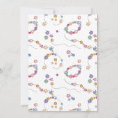 Invitation Friendship Bracelet fille baignade bain Anniversai (Dos)