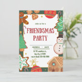 Invitation Friendsmas Party Digital Invitation, chritsmas (Debout devant)