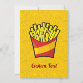 Invitation Fries françaises (Devant)