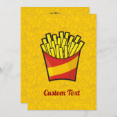 Invitation Fries françaises (Devant / Derrière)