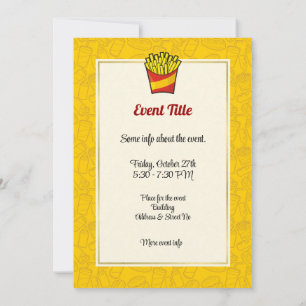 Invitation Fries françaises