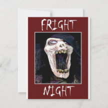 Fright Night Skelton Skull Halloween Party 