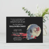 Invitation Fright Night Skull Halloween Costume Party (Debout devant)