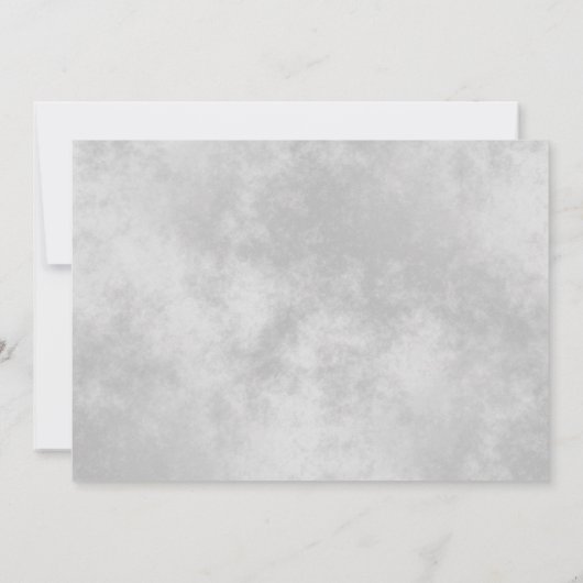 Invitation Frills d'argent Lecture Mariage noir et dîner (Dos)