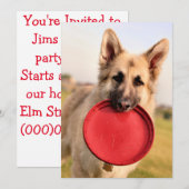 Invitation Frisbee (Devant / Derrière)