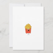Invitation Frites, chips, thème frites chaudes (Devant)
