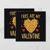Invitation Frites Sont Mon Valentin (Devant / Derrière)