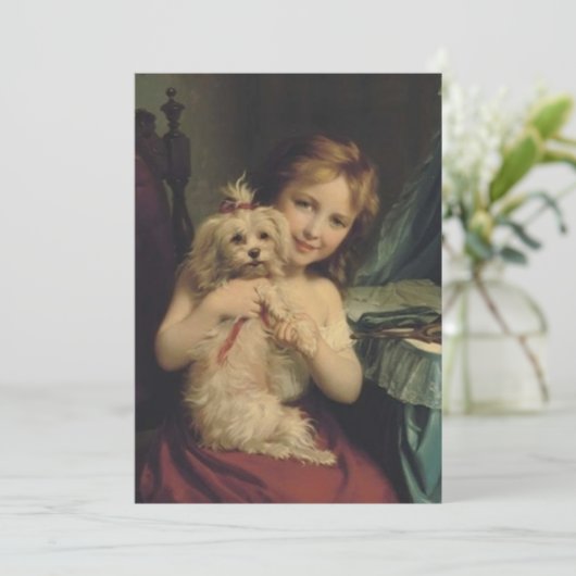 Invitation Fritz Zuber-Buhler - Une jeune fille avec un bicho (Debout devant)