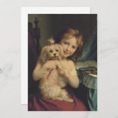 Invitation Fritz Zuber-Buhler - Une jeune fille avec un bicho (Devant / Derrière)