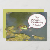 INVITATION FROG AVEC LA TÊTE POPULÉE HORS DE L'EAU (Devant / Derrière)