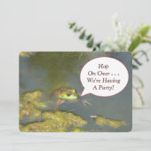 INVITATION FROG AVEC LA TÊTE POPULÉE HORS DE L'EAU (Debout devant)