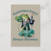 Invitation Frog Sarcastic Sometimes Fancy Always Shmancy  (Devant)