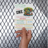 Invitation Froggy Thème Premier anniversaire