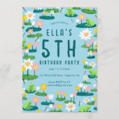 Invitation Frogs and Lily Pads Cute CUSTOM BIRTHDAY PARTY (Devant)