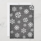 Invitation Froid Hiver Hiver Baby shower des animaux de bois (Dos)