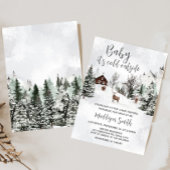 Invitation Froid Hors du Baby shower d'hiver Wonderland