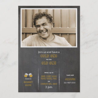 Invitation Froid un pour le vieil