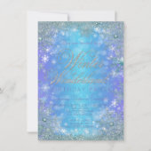 Invitation Froid Winter Wonderland fête d'anniversaire (Devant)