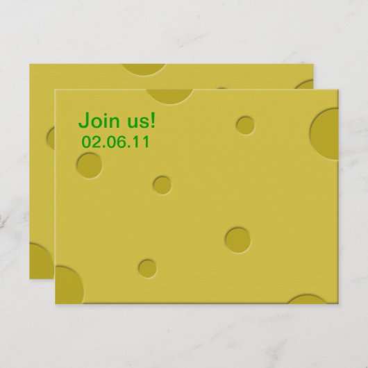 invitation fromage (Devant / Derrière)