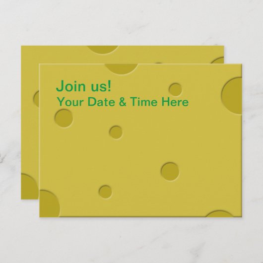 invitation fromage (Devant / Derrière)