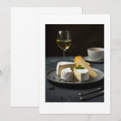 Invitation fromage et vin (Devant / Derrière)