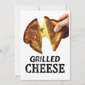 Invitation Fromage grillé (Devant)
