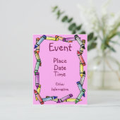 Invitation Frontière Crayon (Debout devant)