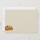 Invitation Frontière de citrouille (Dos)