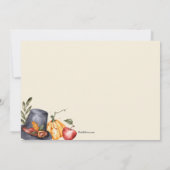 Invitation Frontière de Thanksgiving (Dos)