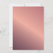 Invitation Frontière d'or rose Blanc musulman musulman Mariag (Dos)