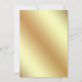 Invitation Frontière Florale blanche et or Mariage islamique (Dos)